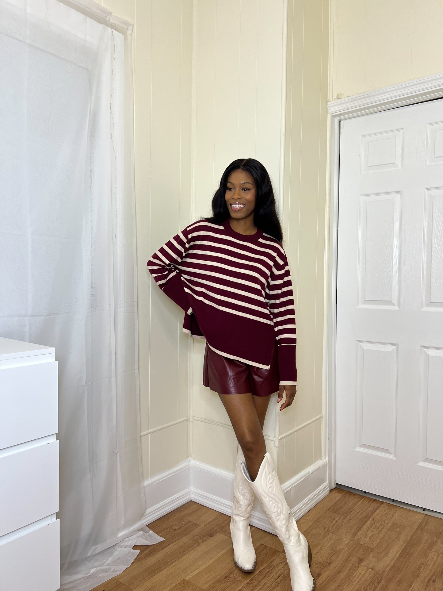 Cafe Striped Sweater