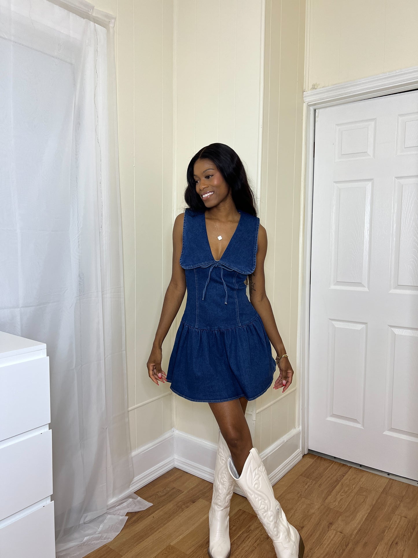 Sunday Stroll Denim Dress