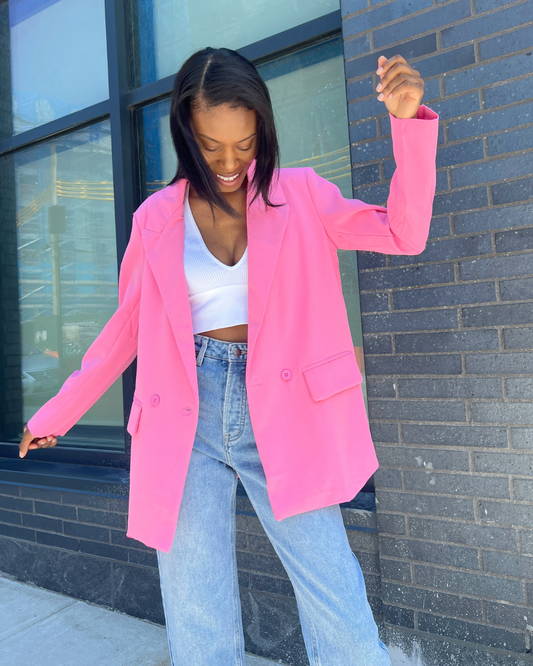 Single Breasted Oversized Blazer