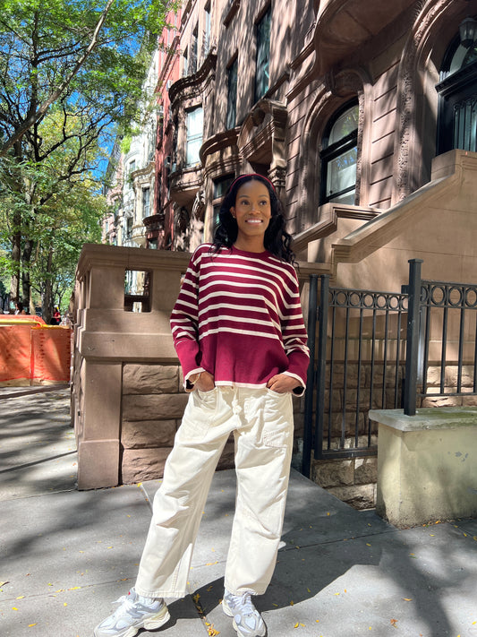 Cafe Striped Sweater