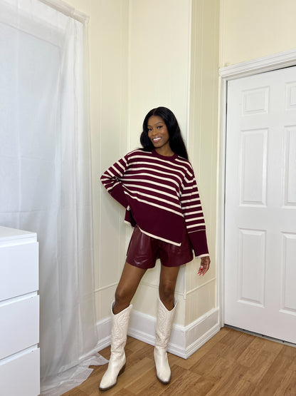 Cafe Striped Sweater