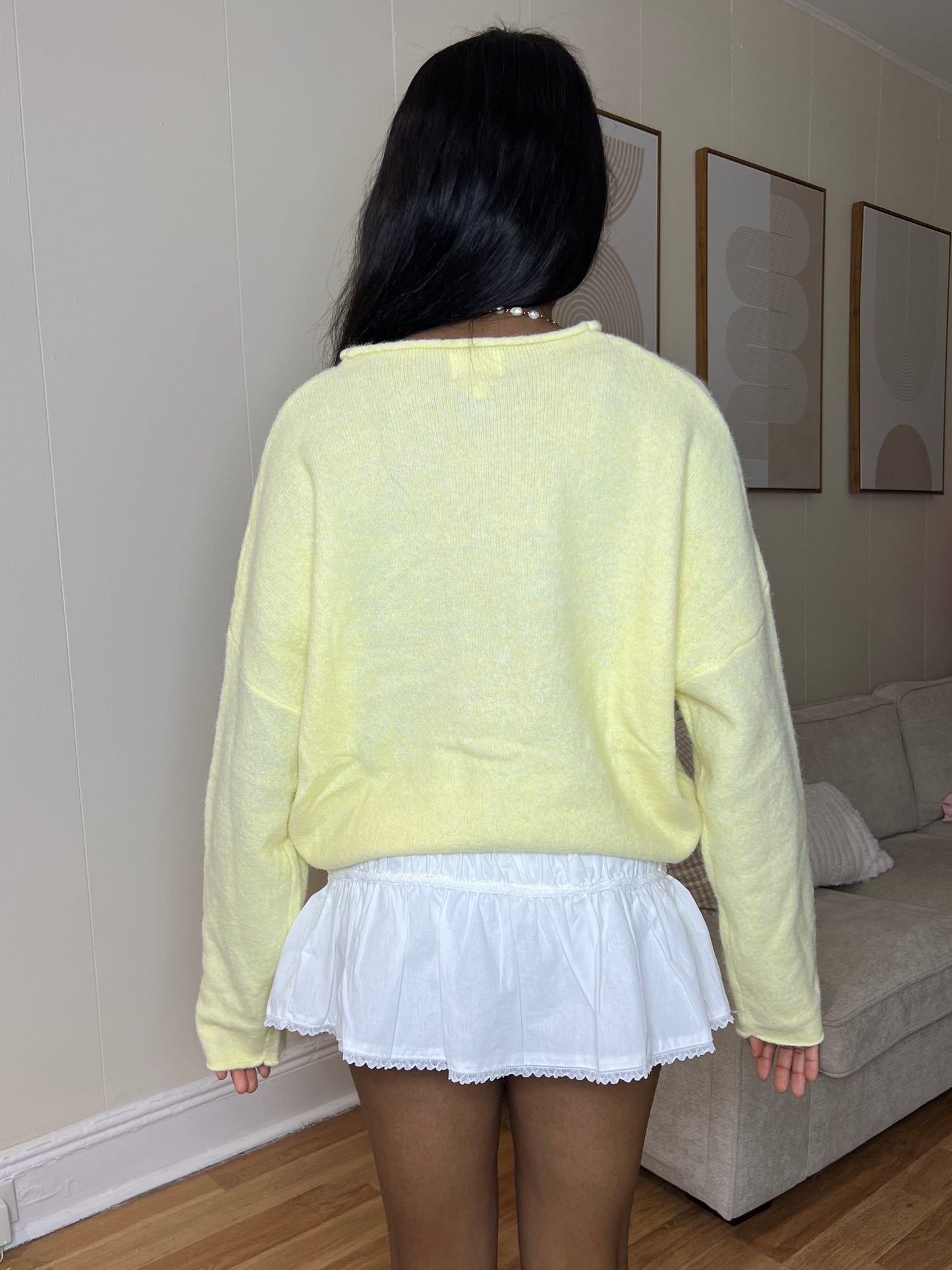 Bloom Cardigan (Butter Yellow)