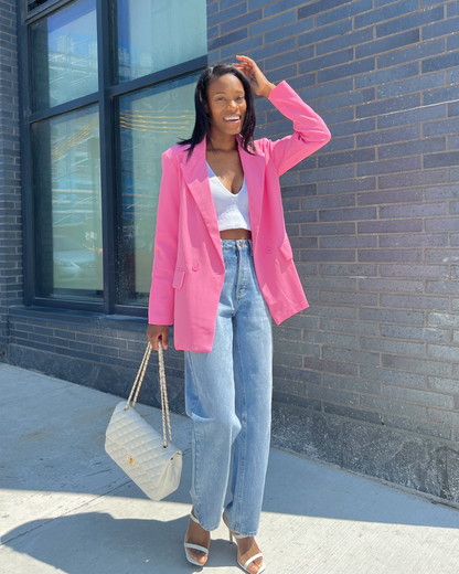 Single Breasted Oversized Blazer