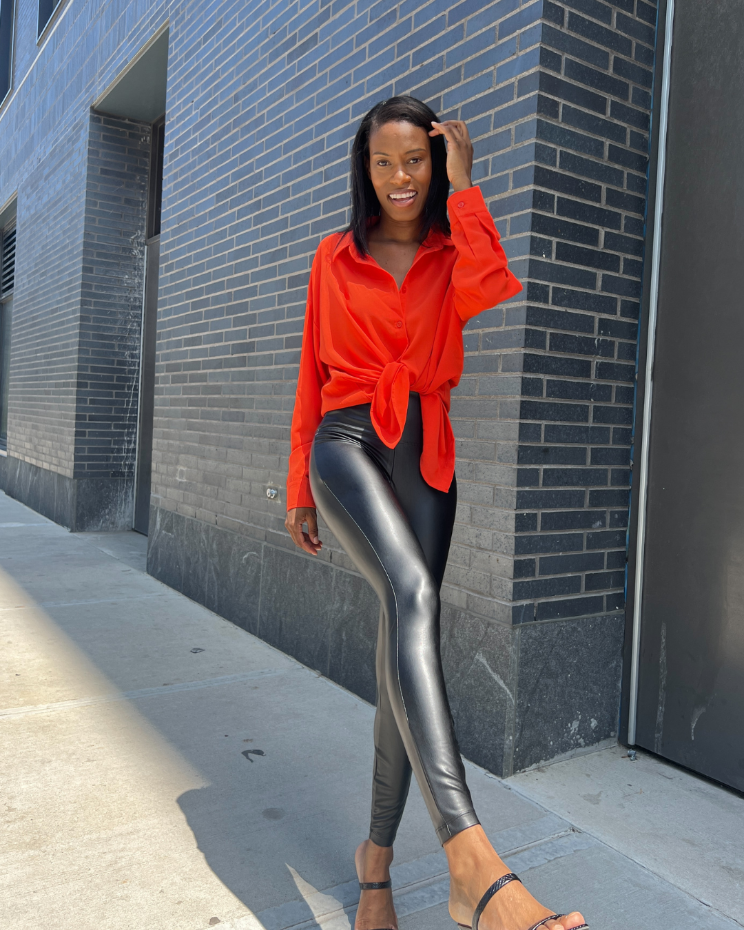 faux leather leggings 