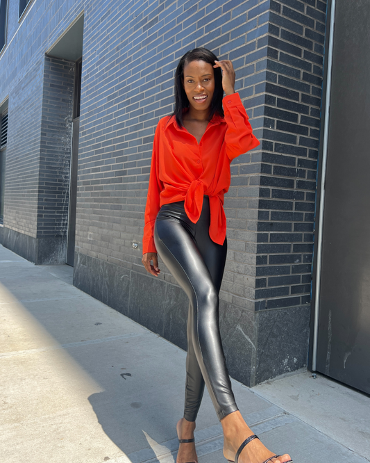 faux leather leggings 