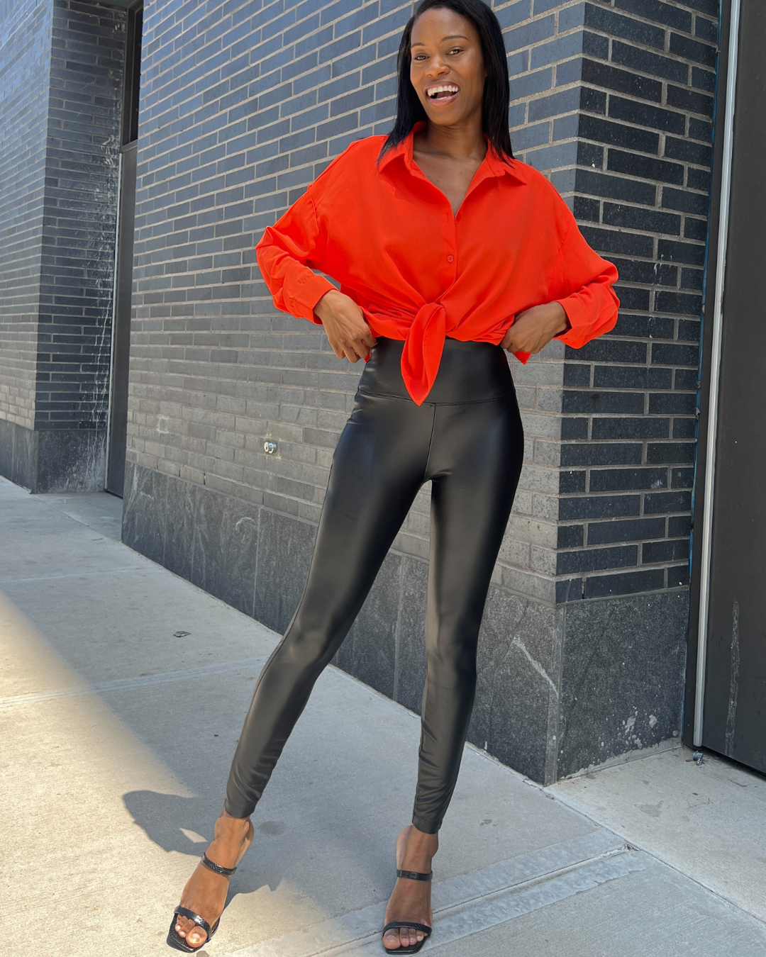 women's leather leggings