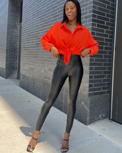 women's leather leggings