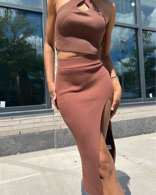 sweater midi skirt