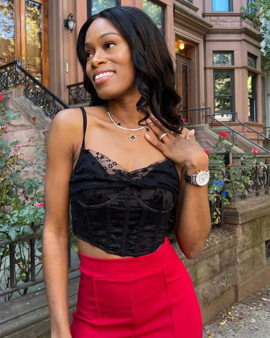 Butterfly Mesh Corset