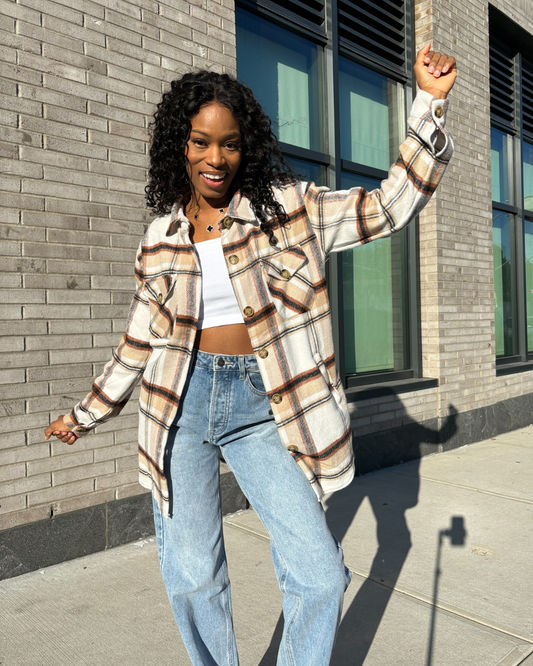 women'a flannel shacket