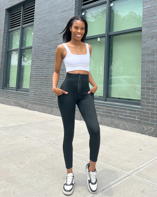faja tummy control leggings