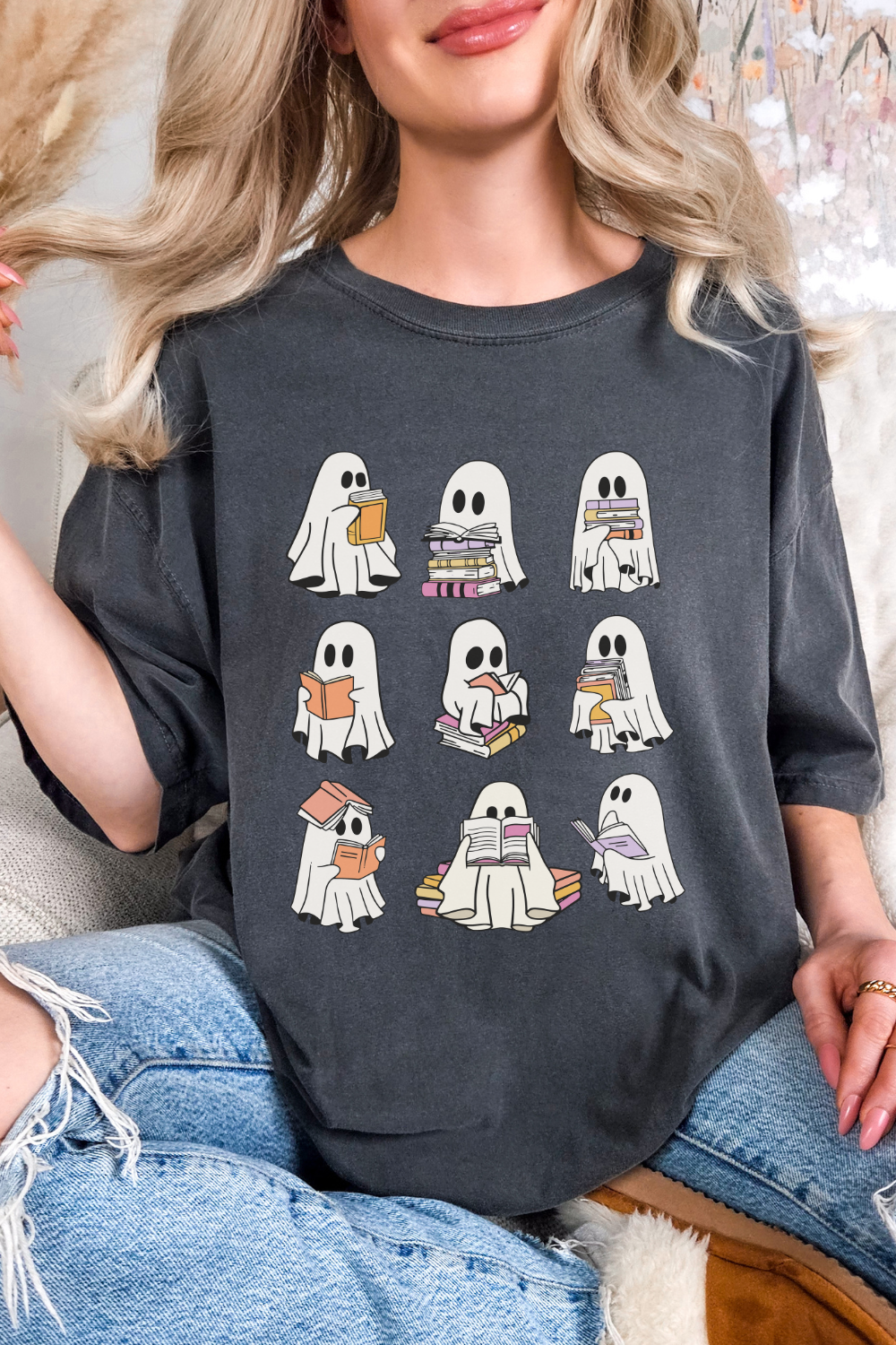 Ghost Book Lover Tshirt